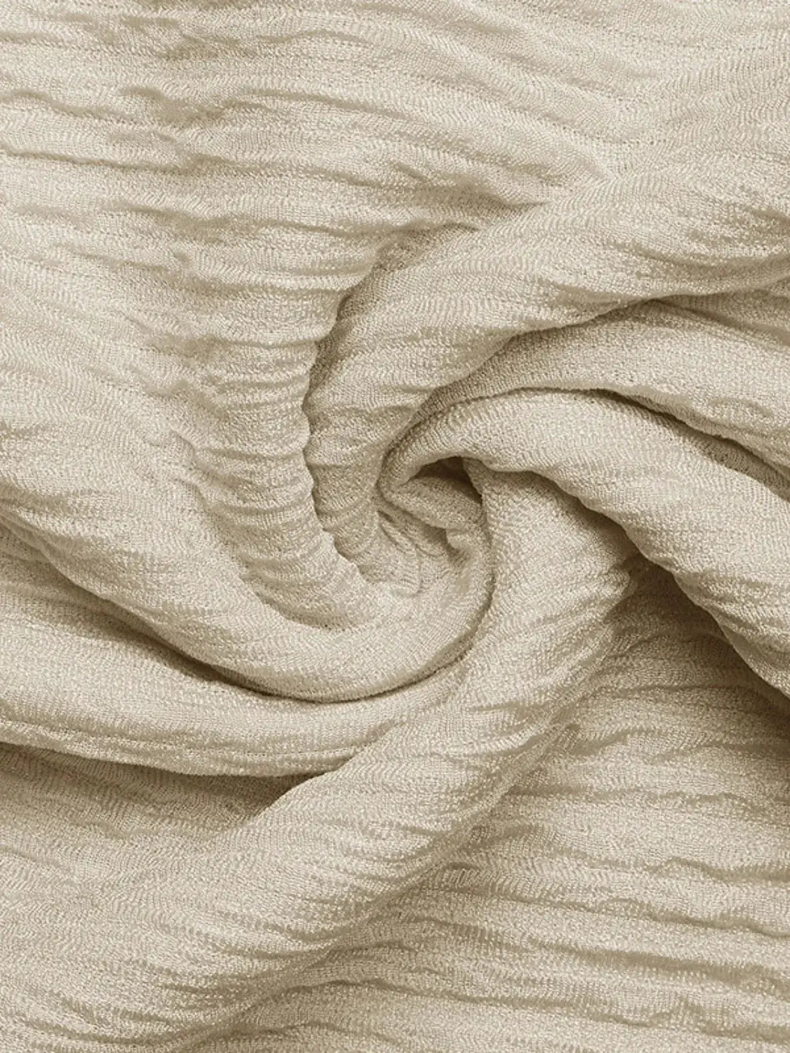 Asymmetrical Short Sleeve Top beige knit fabric by Belle Bijouix.
