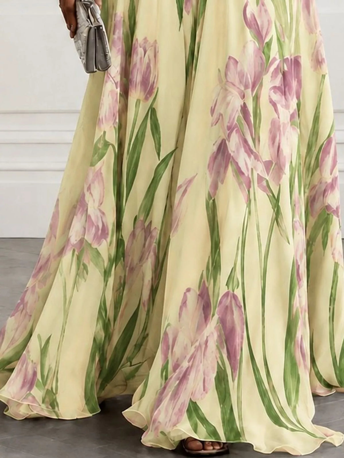 Sleeveless V-Neck Floral Maxi Dress by Belle Bijouix – view 37 of 37