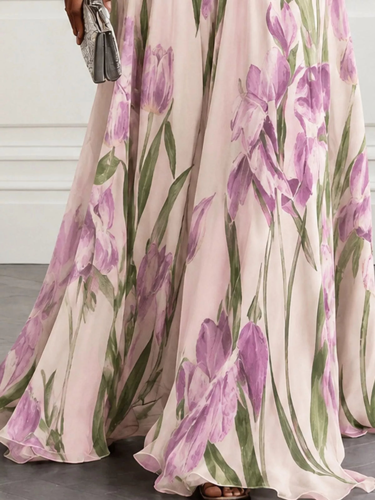 Sleeveless V-Neck Floral Maxi Dress by Belle Bijouix – view 28 of 37