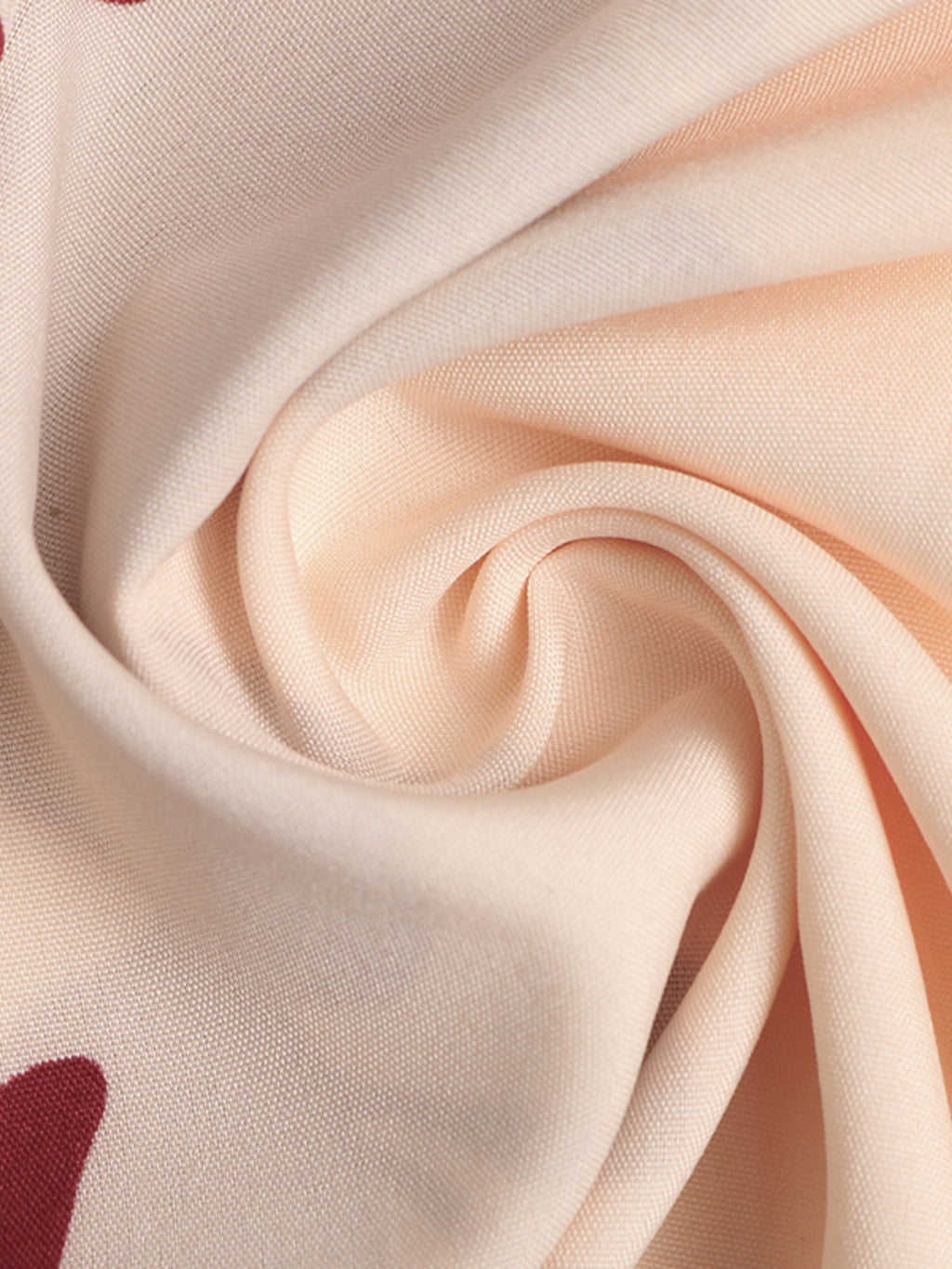 Deep V-Neck Spaghetti Strap Maxi Dress in peach satin-like fabric with soft drape