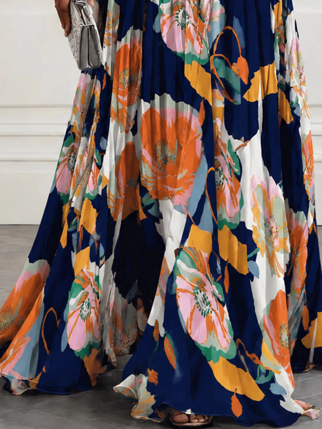 Sleeveless V-Neck Floral Maxi Dress by Belle Bijouix – view 25 of 37