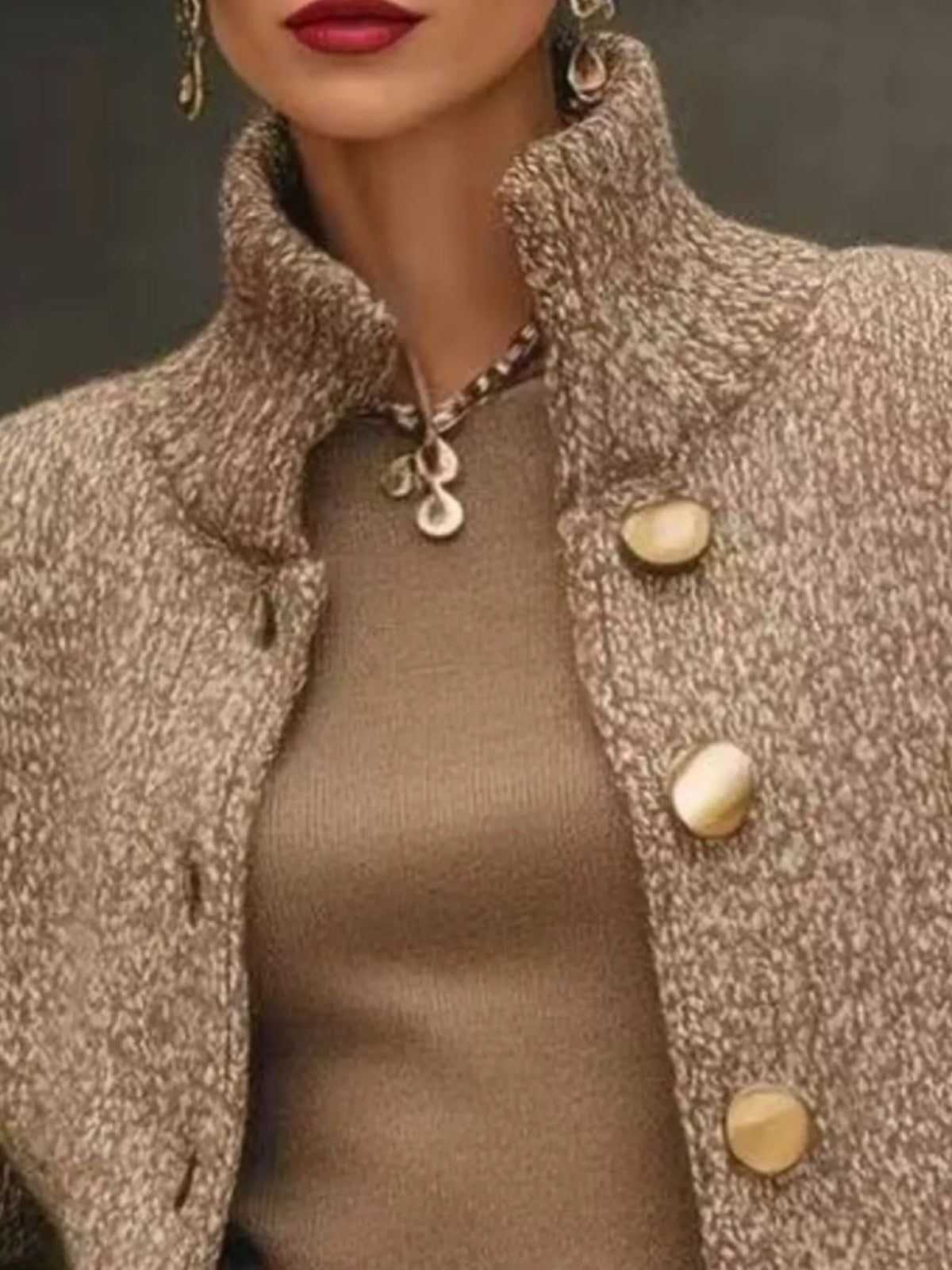 Button-Down Long Sleeve Cardigan