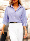 Striped Button-Down Shirt