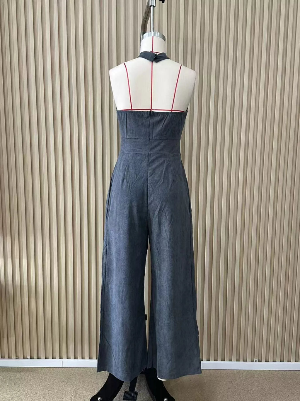 Halter Neck Wide-Leg Jumpsuit