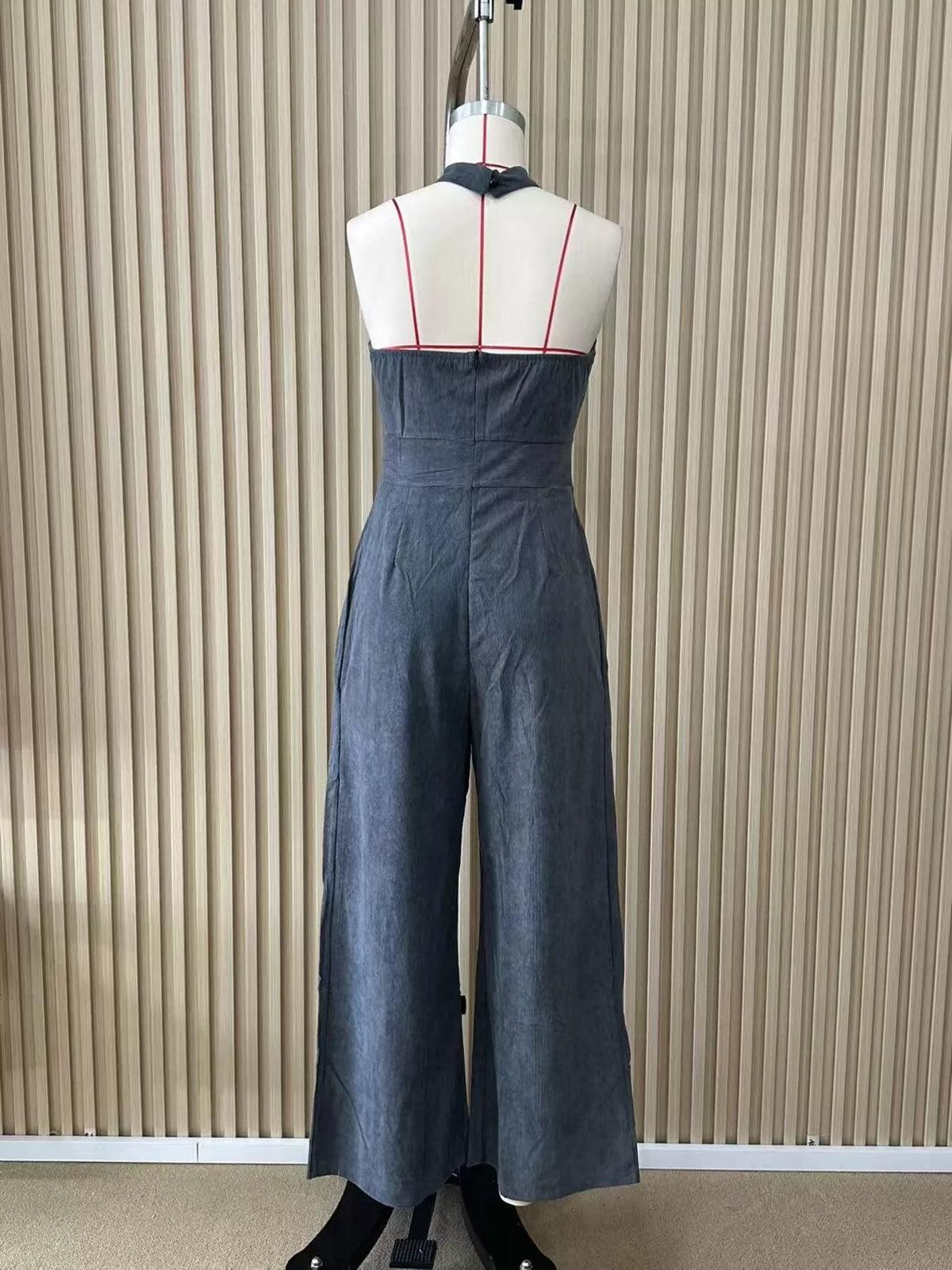 Halter Neck Wide-Leg Jumpsuit
