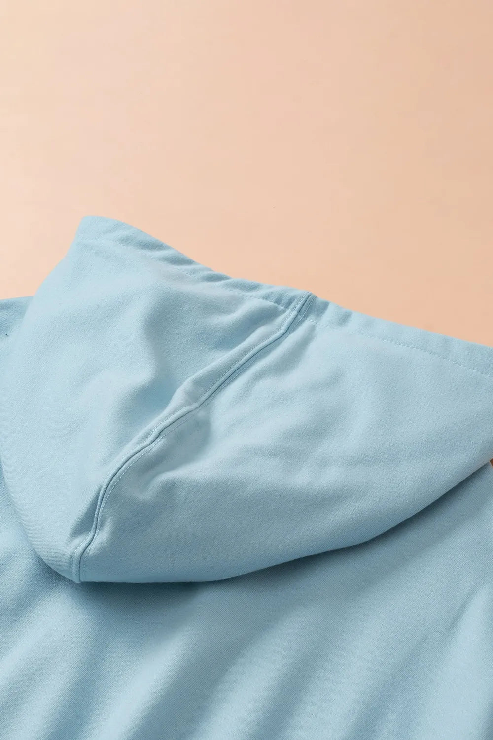 Zip-Up Hoodie and Pants Active Set in light blue with hood, zipper, and drawstring