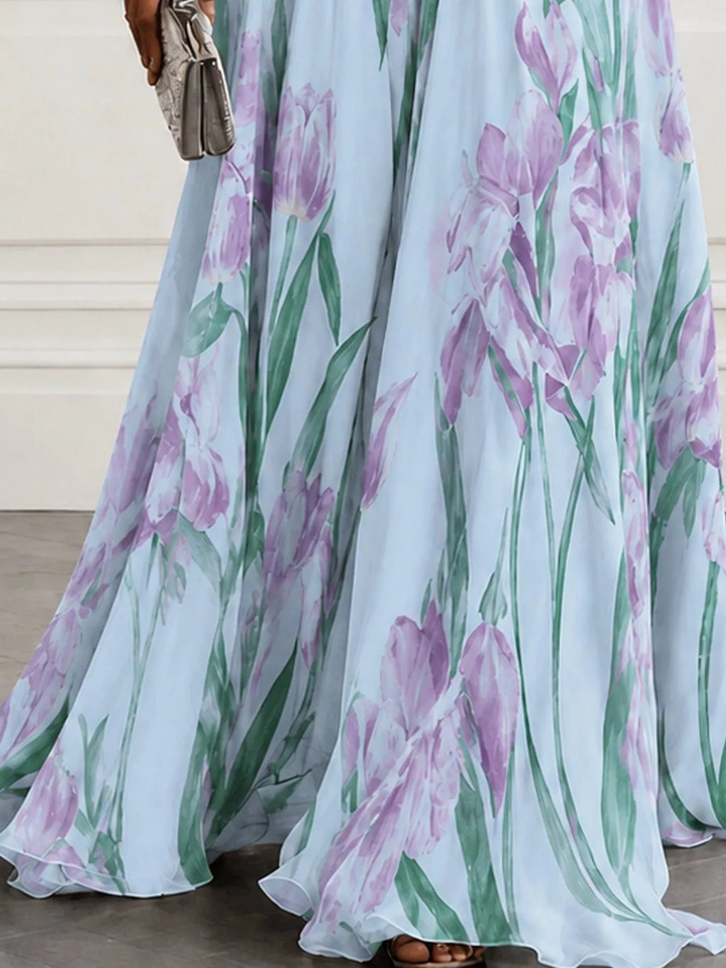 Sleeveless V-Neck Floral Maxi Dress by Belle Bijouix – view 31 of 37