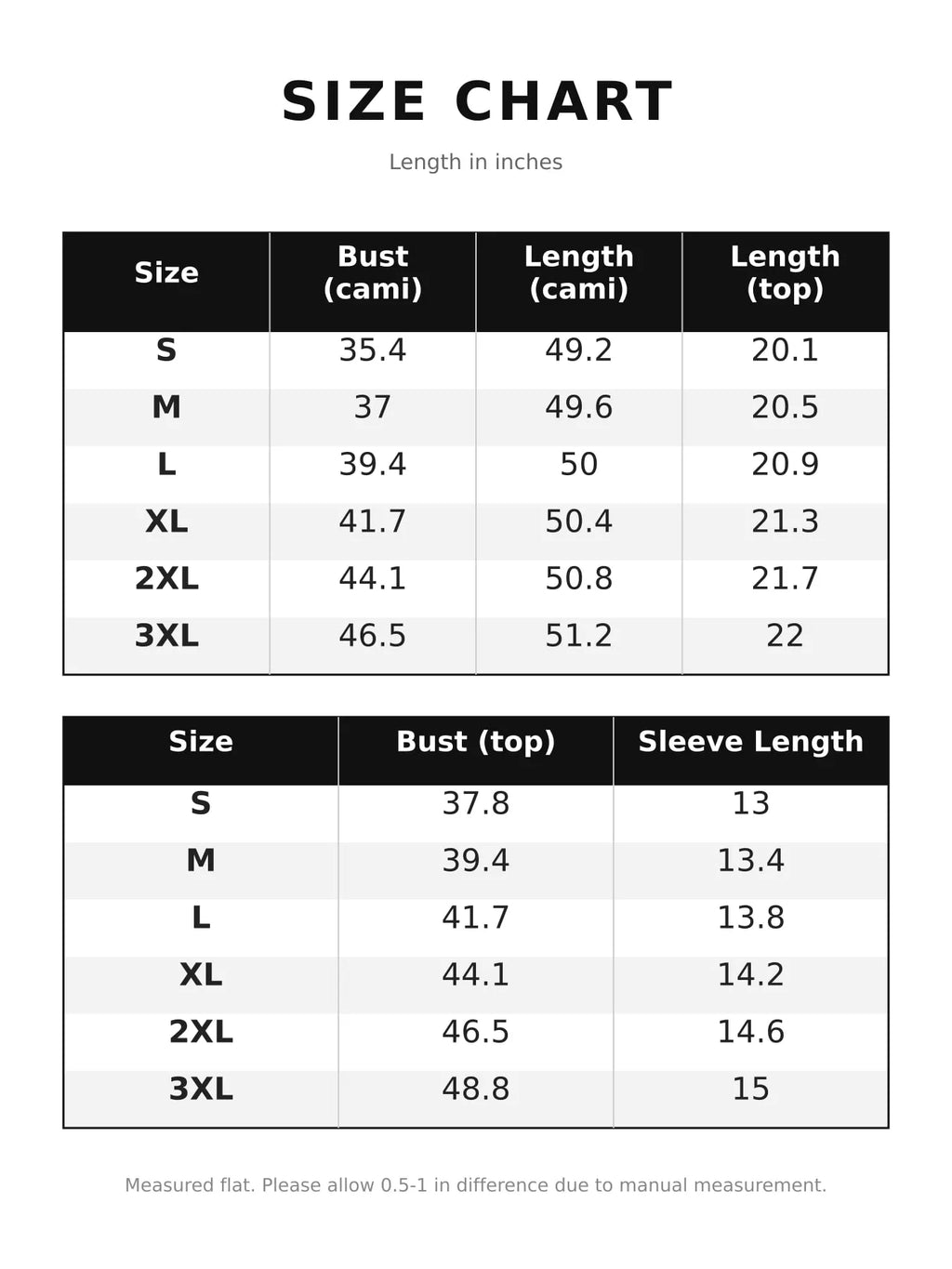 V-Neck Sweater & Satin Slip Maxi Dress Set size chart by Belle Bijouix
