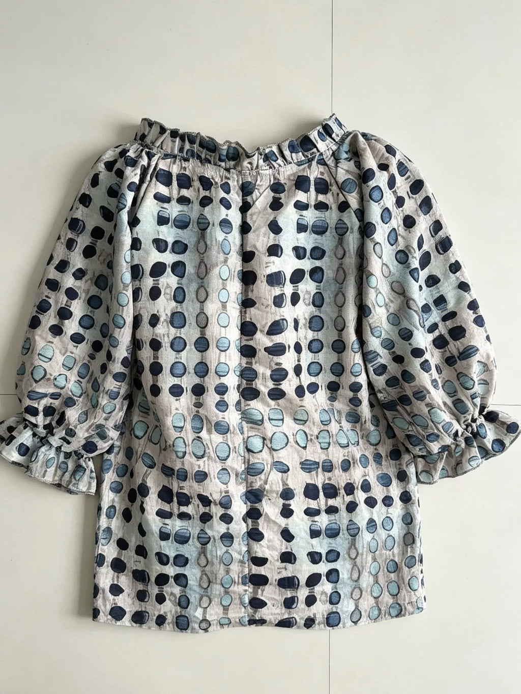 Tie Neck 3/4 Sleeve Blouse