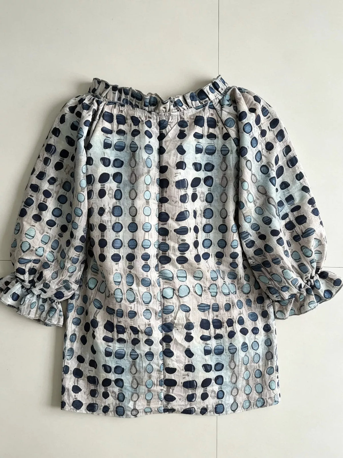 Tie Neck 3/4 Sleeve Blouse