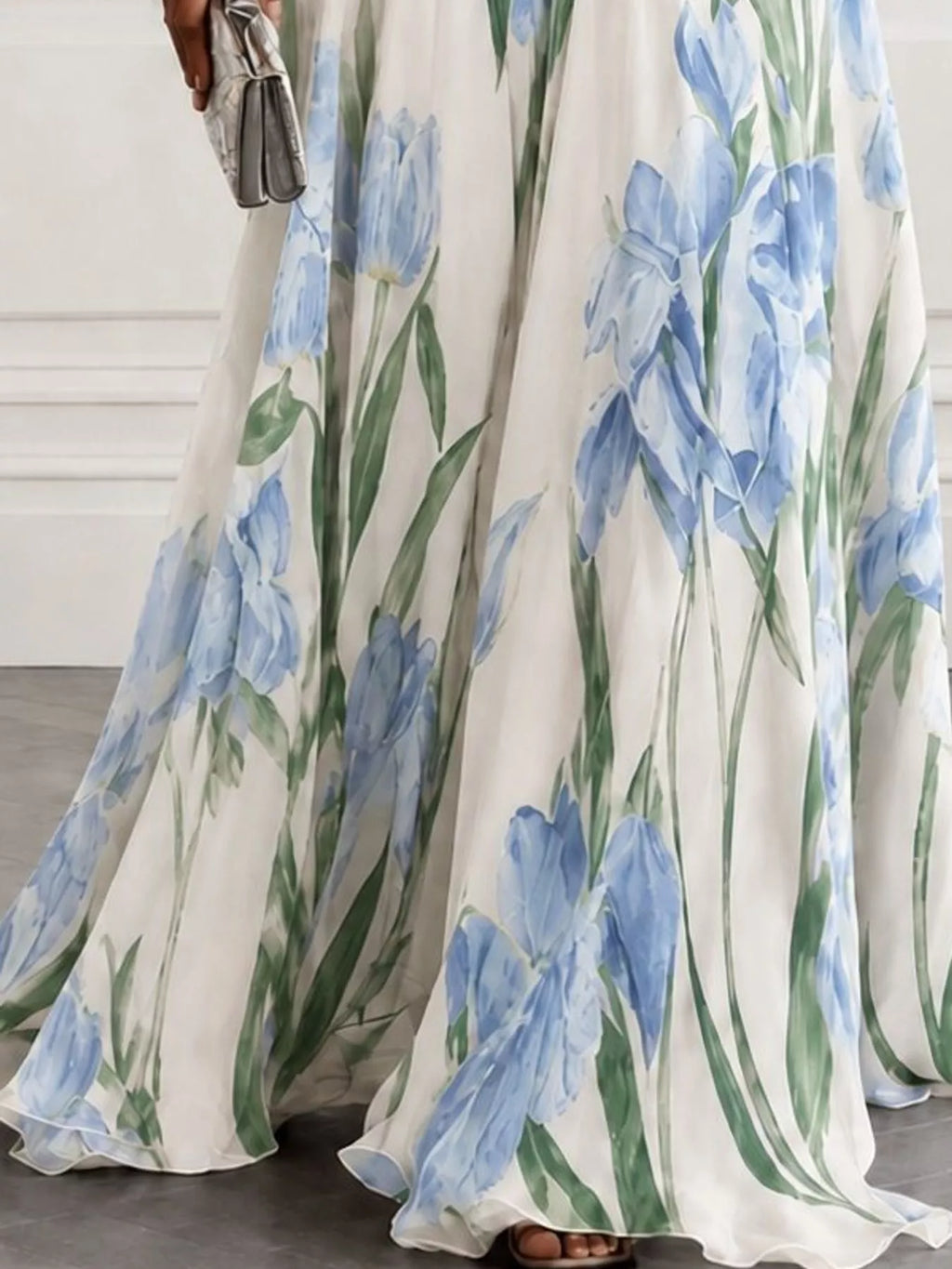 Sleeveless V-Neck Floral Maxi Dress by Belle Bijouix – view 34 of 37