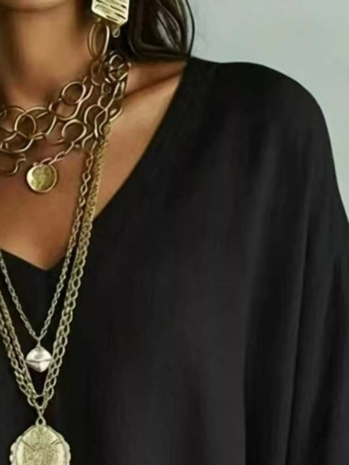 V-Neck Loose Fit T-Shirt