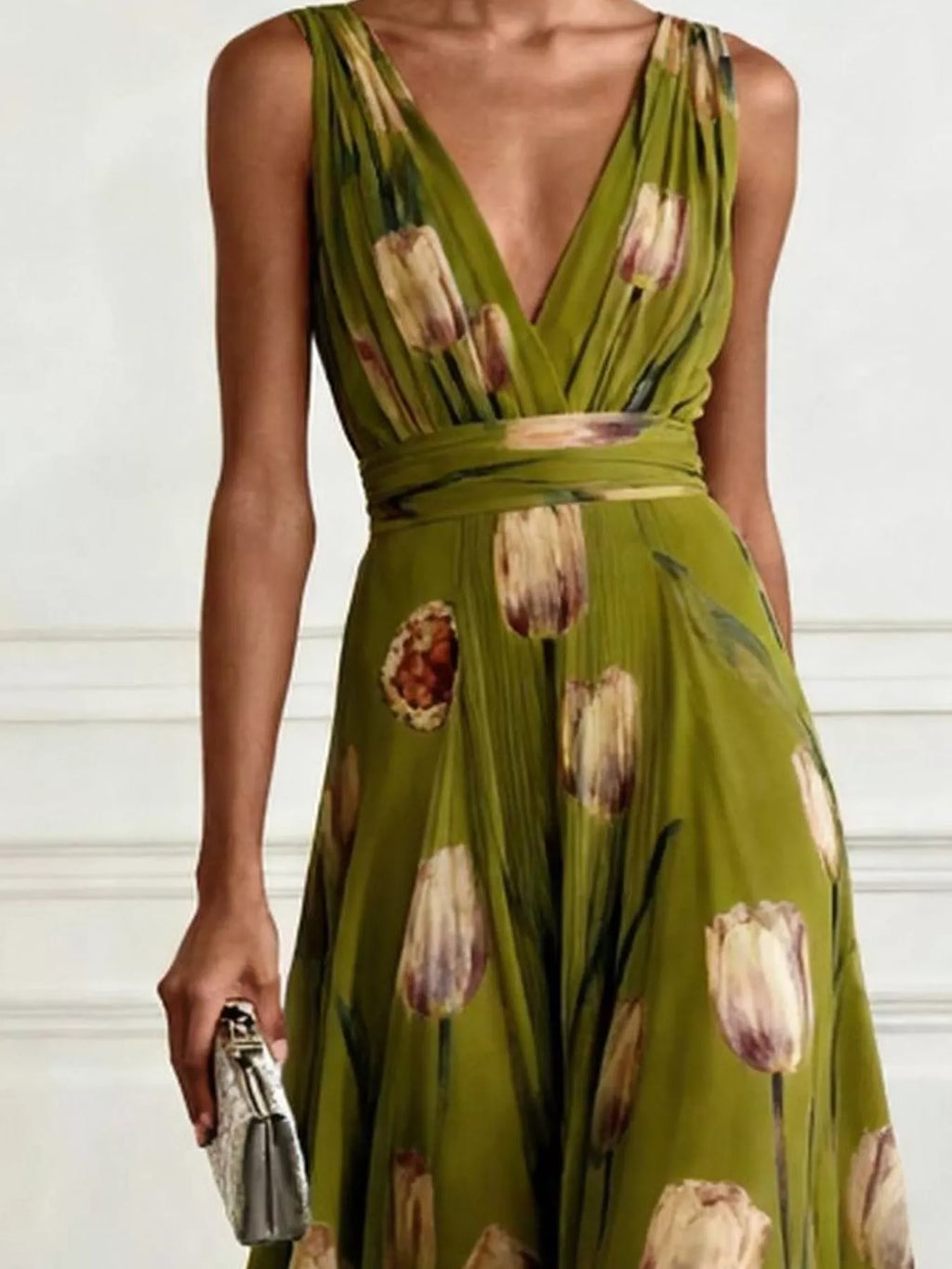 Sleeveless V-Neck Floral Maxi Dress by Belle Bijouix – view 6 of 37