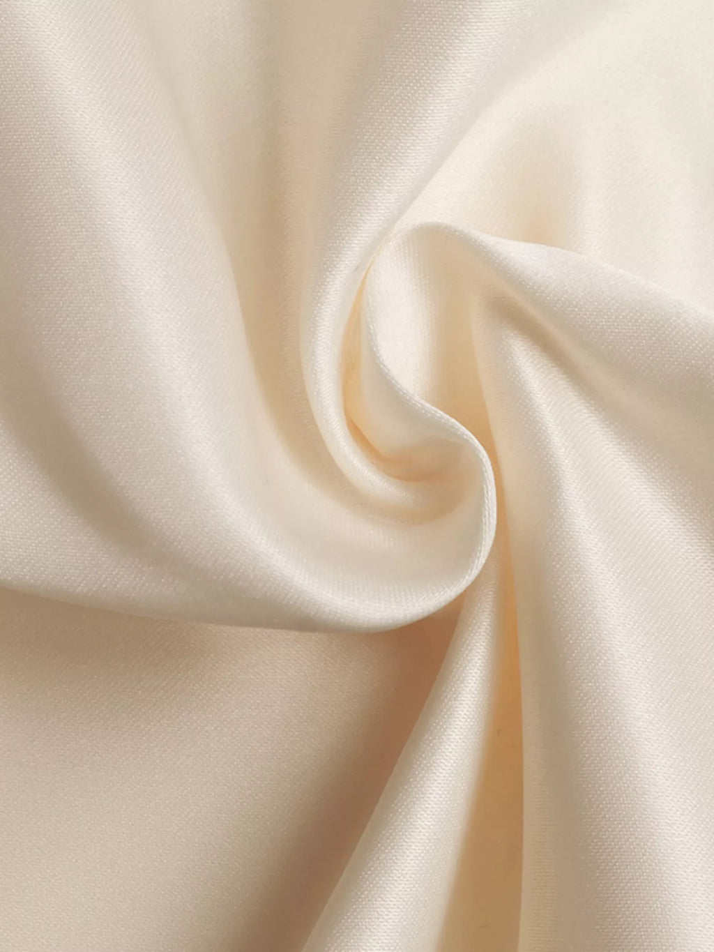 Sleeveless A-Line Midi Dress with Pockets in ivory satin